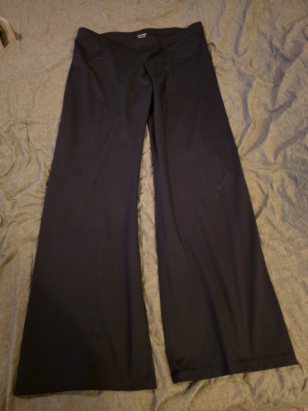 Calvin Klein Black Wide-Leg Women's Pants 2X